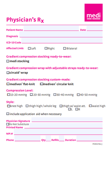 MEDIVEN SCRIPT PAD (24 per pad) -MAX. 50 per order